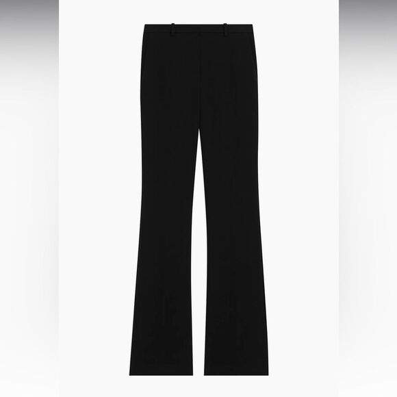 Theory Slim Trousers Black Mid weight sz 6 Office Preppy Corpcore Classic Slink - Picture 2 of 12